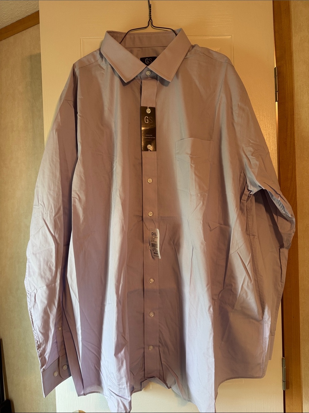 GS Men's Lavender Dress Shirt - Classic Button-Front